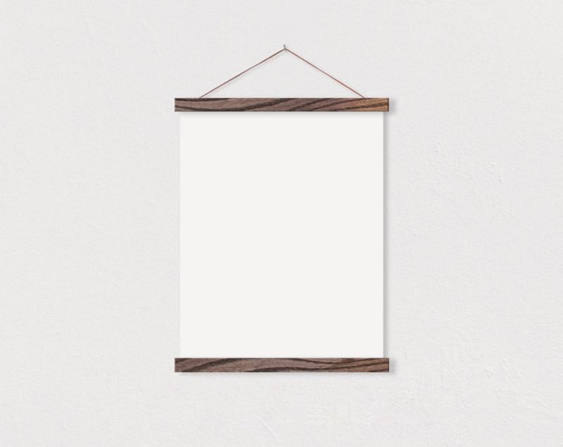 Wooden Frame Hanger | Magnetic Poster Hanger Upgrade - 6 inch