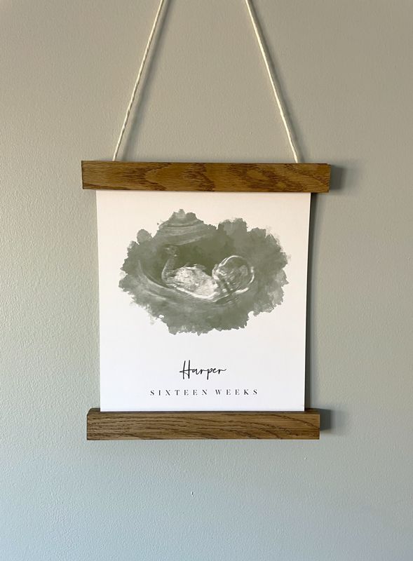 Wooden Frame Hanger | Magnetic Poster Hanger Upgrade - 6 inch