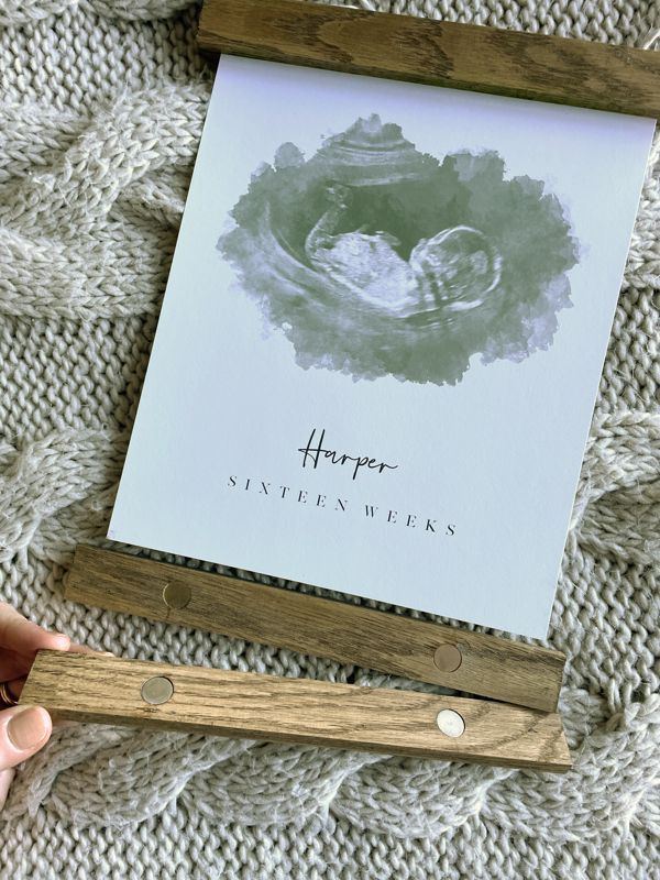 Wooden Frame Hanger | Magnetic Poster Hanger Upgrade - 6 inch