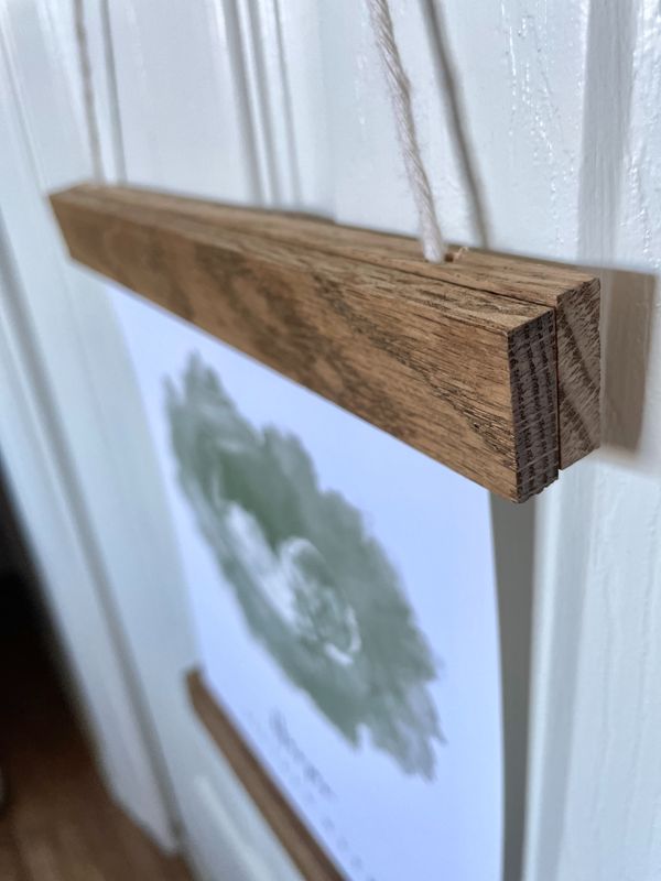 Wooden Frame Hanger | Magnetic Poster Hanger Upgrade - 6 inch