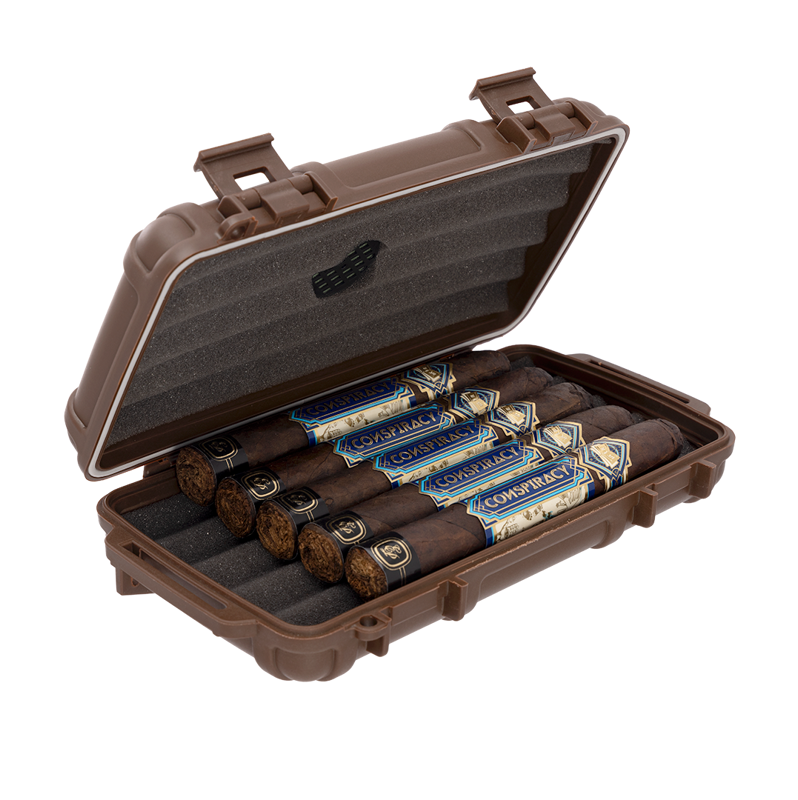 Cigar Caddy® 5-Count Brown 5 CT
