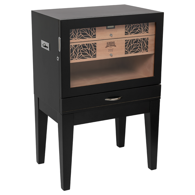 Humidor Supreme® Balthazar II End Table Humidor Black Oak