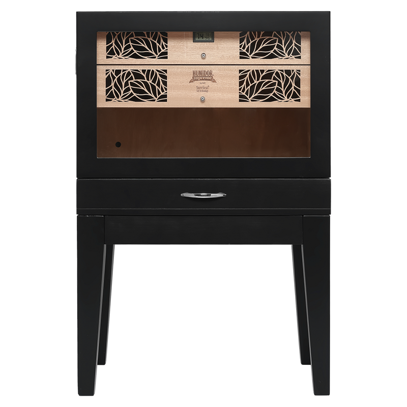 Humidor Supreme® Balthazar II End Table Humidor Black Oak