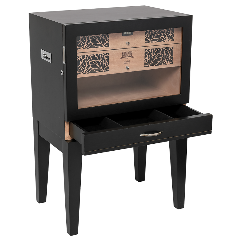 Humidor Supreme® Balthazar II End Table Humidor Black Oak