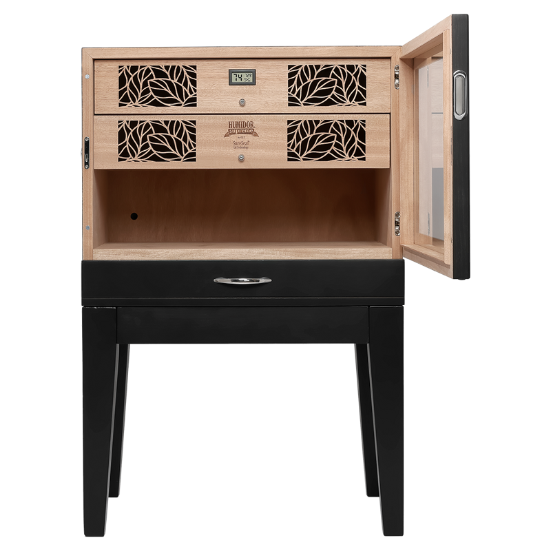 Humidor Supreme® Balthazar II End Table Humidor Black Oak