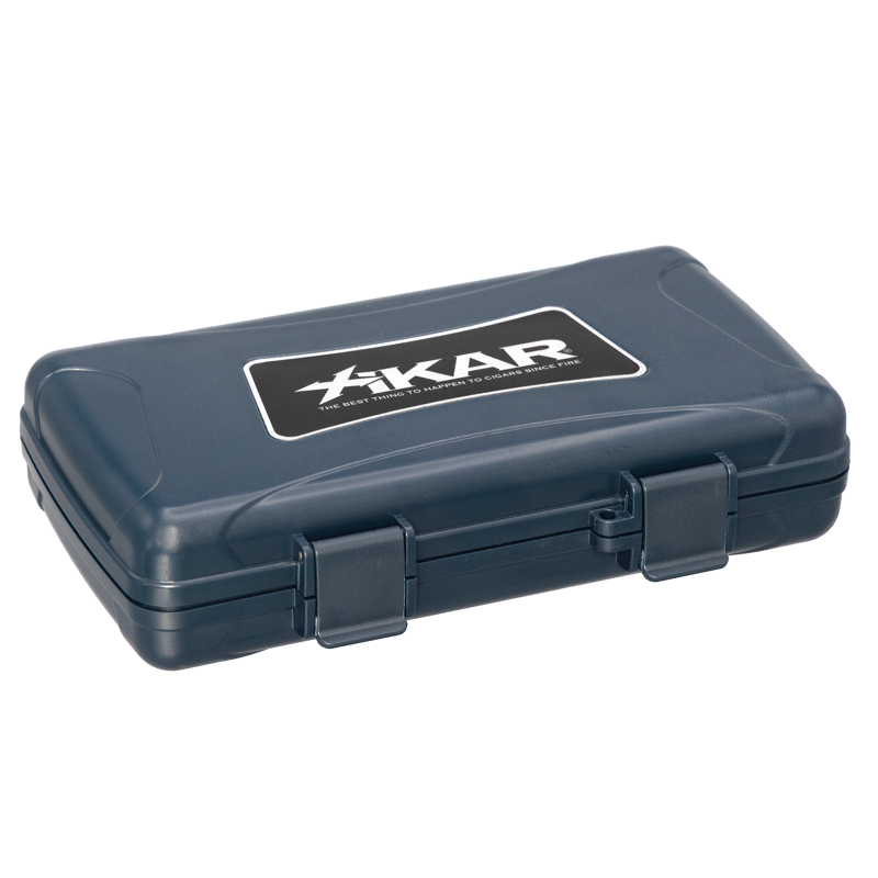Xikar Cigar Travel Case, 5ct Dark Teal 5CT Labeled