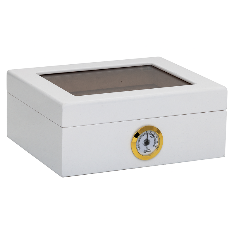 White MEDIUM HUMIDOR (50-75CT)