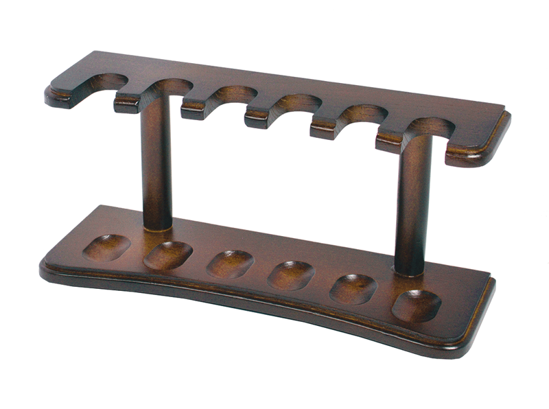 6 Pipe Rack Walnut 6 RACK
