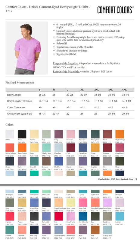 Comfort Colors Unisex Cheer Coach Tee