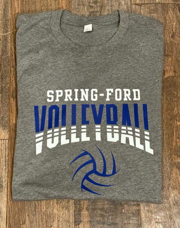 Spring-Ford Volleyball Two Tone (T-Shirt)