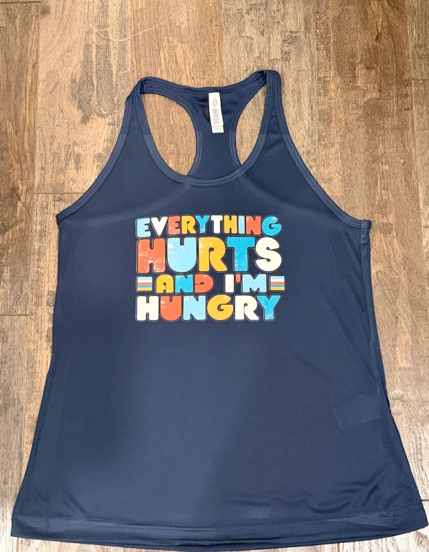 Everything Hurts Navy Running Tank