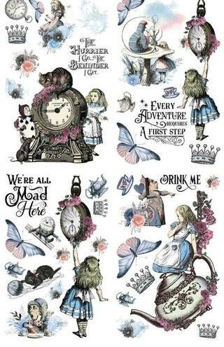 Alice Part 2 transfer, Rub on transfer, furniture transfer, Belles and Whistles, Dixie Belle Transfers