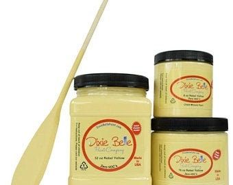 Dixie Belle Rebel Yellow Paint, DIY paint, Mineral Chalk Paint
