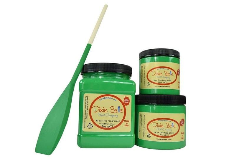 Dixie Belle Tree Frog Green Paint, DIY paint, Mineral Chalk Paint