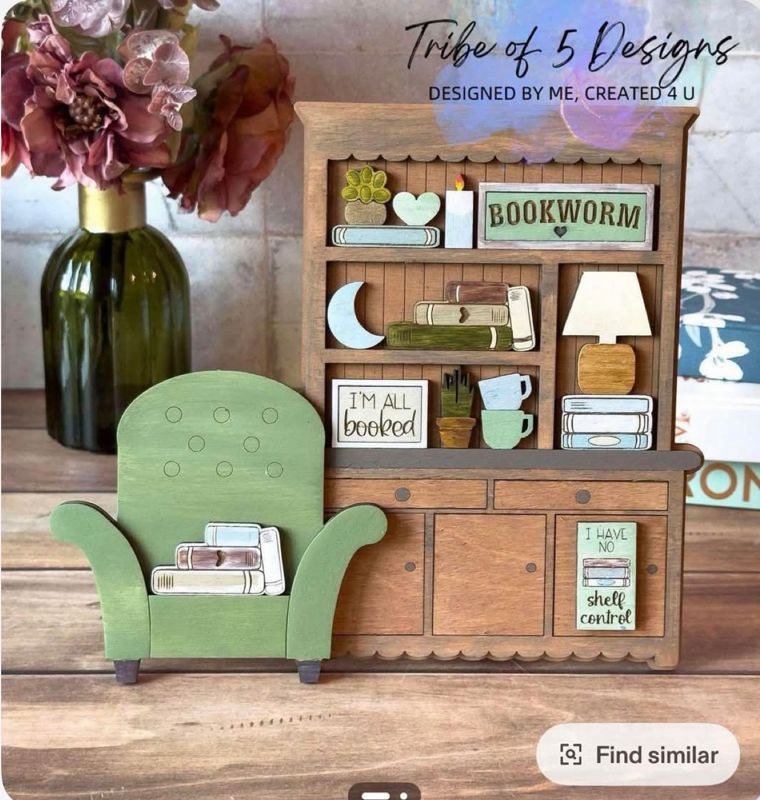 Book Club 6-12-26 6pm (Bookcase with comfy chair)
