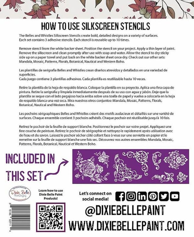 Dixie Belle Silk Screen Stencil Nautical