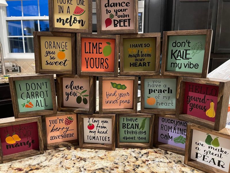 Spring Color Wood Blanks, Rustic Wood Blanks for signs, Rustic Wood Signs, Farmhouse Signs, Wood Blanks, Mini wood blanks (set of 4)