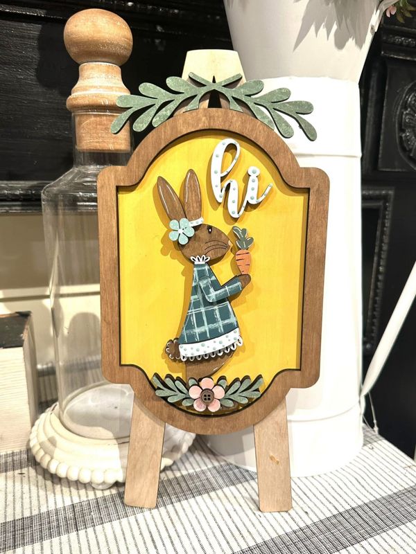 Spring 4 (Easel rabbit sign)