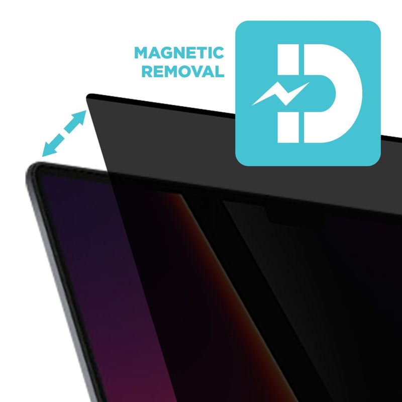 Tech Armor Magnetic Privacy Film Screen Protector Designed for MacBook Pro Retina 14 Inch 2021 , Easy Magnet Removal 1 Pack
