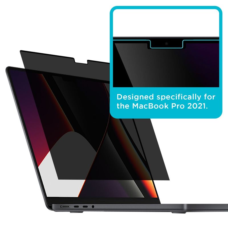 Tech Armor Magnetic Privacy Film Screen Protector Designed for MacBook Pro Retina 14 Inch 2021 , Easy Magnet Removal 1 Pack