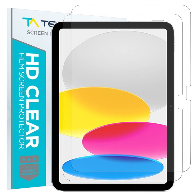 Tech Armor Matte Anti-Glare Film Screen Protector Designed for Apple iPad 10th Gen 10.9 Inch (2022), 2 Pack