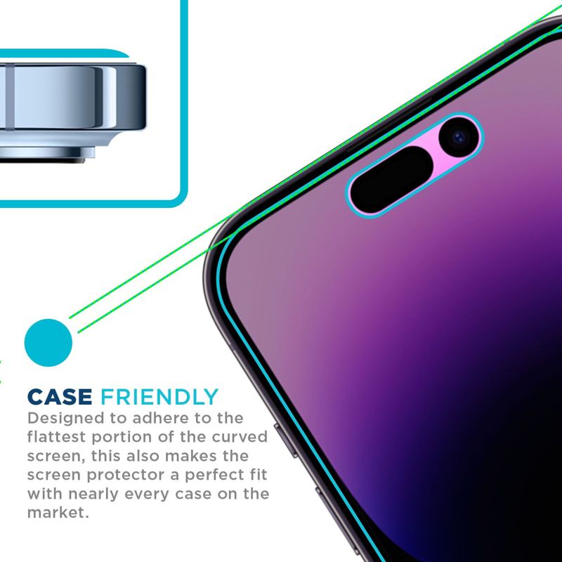 Tech Armor 1 Pack Privacy Ballistic Glass Screen Protector Compatible for Apple NEW iPhone 14 Pro Max 5G 6.7 Inch Tempered Glass 2022 N