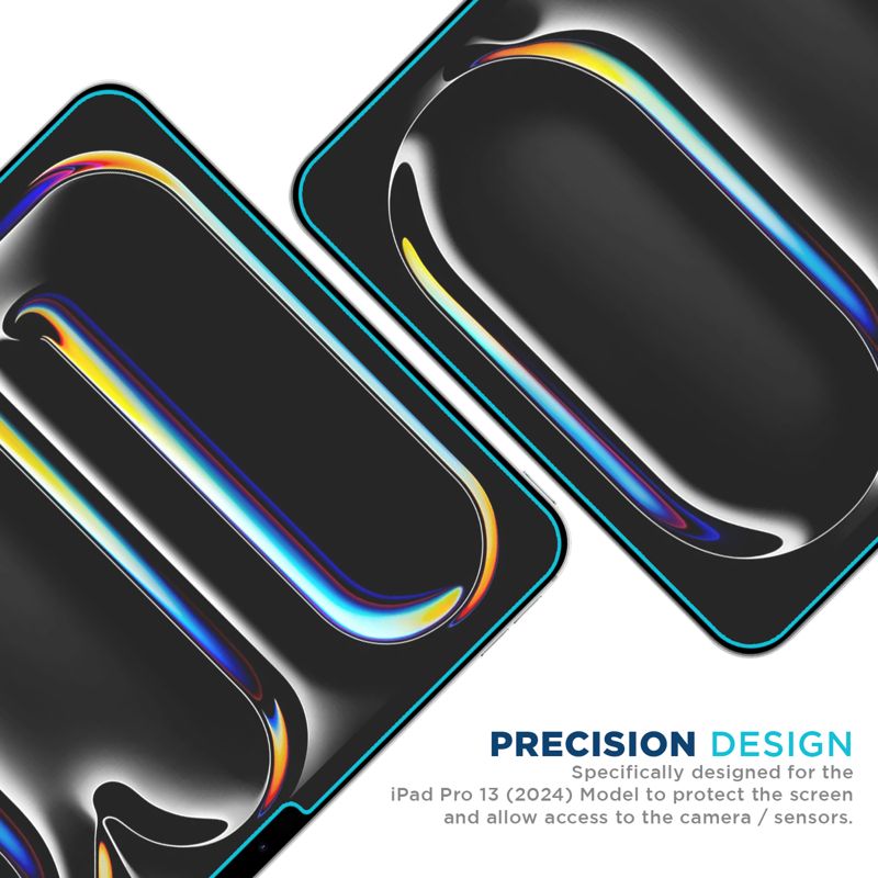 Tech Armor for iPad Pro 13 Inch Screen Protector M5 2025 & M4 2024 - Ballistic Tempered Glass, Bubble Free, 9H+, HD Clear, Scratch Resistant + Easy Installation Tray - 1 Pack
