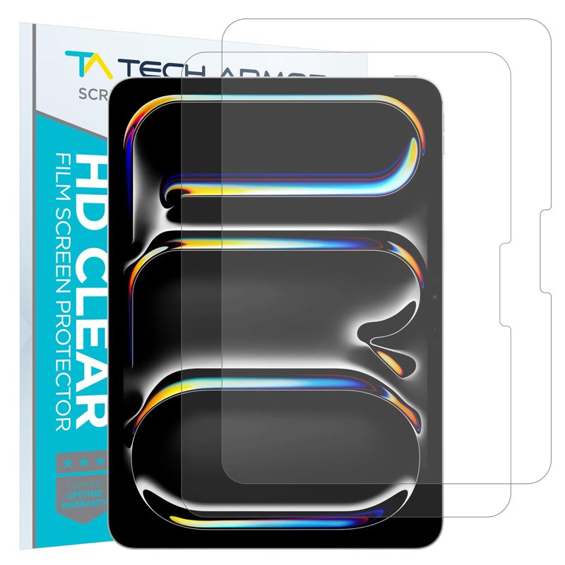 Tech Armor Matte Anti-Glare Film Screen Protector for iPad 11 (2025) and iPad Pro 11 (2024) - Perfect for Drawing, Writing, and Note-taking like on Paper 2 Pack