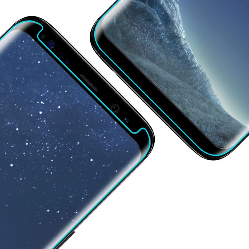 Tech Armor 3D Curved Ballistic Glass Screen Protector for Samsung Galaxy S8 ( 2017 ) 1 Pack Tempered Glass