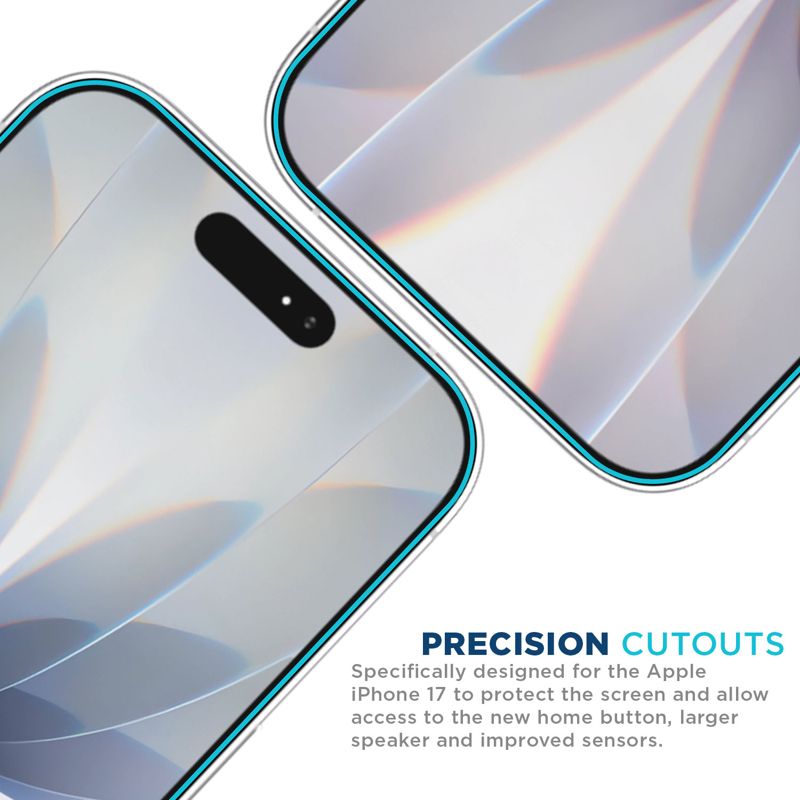 Tech Armor iPhone 17 Screen Protector 6.3 inch - HD Clear Film, Crystal Clear Clarity, 4 Pack