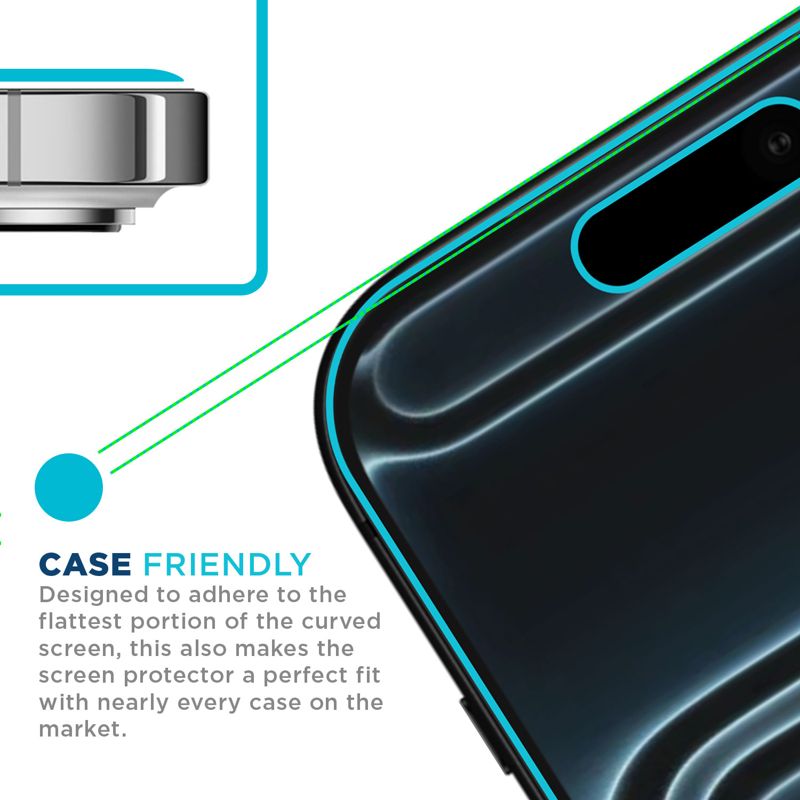 Tech Armor for  iPhone 17 Pro Screen Protector Privacy Glass 6.3 inch - Ballistic Tempered, Anti-Spy, Case Friendly, Easy Installation, Bubble Free, Touch Support, 1 Pack
