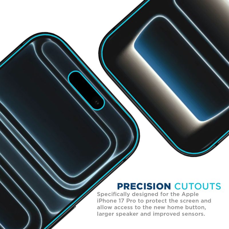 Tech Armor for  iPhone 17 Pro Screen Protector Privacy Glass 6.3 inch - Ballistic Tempered, Anti-Spy, Case Friendly, Easy Installation, Bubble Free, Touch Support, 1 Pack