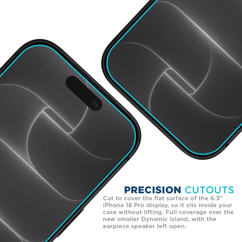 Tech Armor Screen Protector for iPhone 18 Pro, Ballistic Glass, 3-Pack