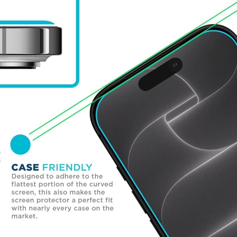 Tech Armor Screen Protector for iPhone 18 Pro, Ballistic Glass, 3-Pack