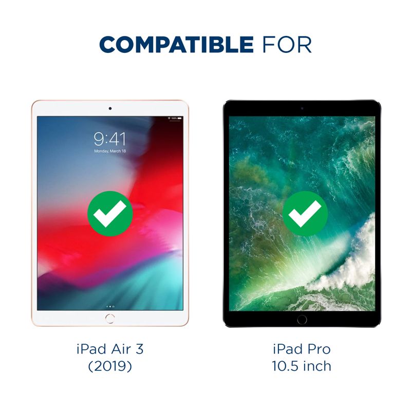 Tech Armor Matte Anti-Glare Film Screen Protector Designed for Apple iPad Air 3 (2019) , iPad Pro 10.5 (2017) Inch 2 Pack
