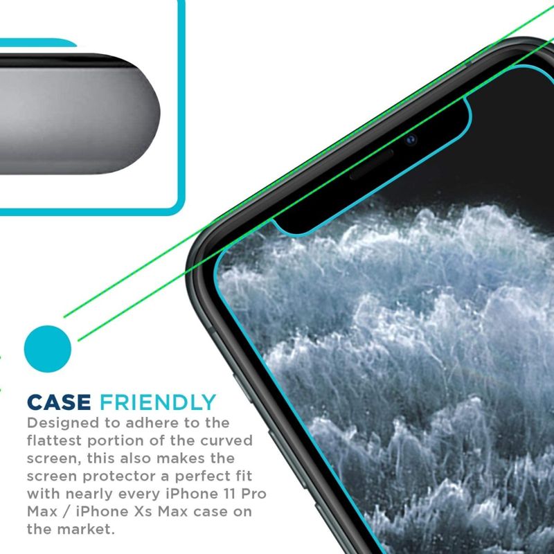 Tech Armor Matte Anti-Glare / Anti-Fingerprint Film Screen Protector Designed for Apple iPhone 11 Pro Max and iPhone Xs Max 6.5 Inch 3 Pack 2019