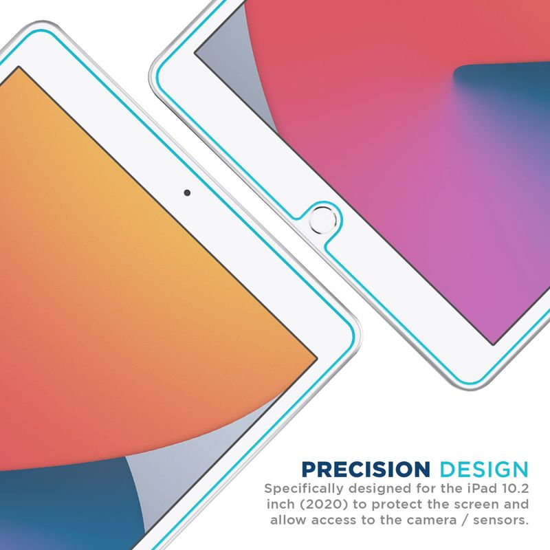 Tech Armor Ballistic Glass Screen Protector Designed for New Apple iPad 10.2 Inch 2021, 2020 and 2019 Tempered Glass 1 Pack