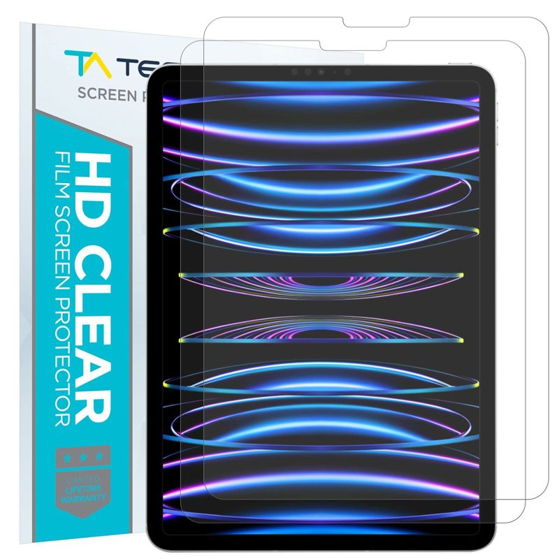 Tech Armor Matte Anti-Glare / Anti-Fingerprint Film Screen Protector Designed for Apple iPad Pro 11 Inch 2022, 2021, 2020, 2018 and iPad Air 5 (2022), iPad Air 4 (2020) 2 Pack
