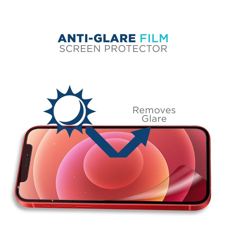 Tech Armor Matte Anti-Glare / Anti-Fingerprint Film Screen Protector Designed for Apple iPhone 12 mini 5.4 Inch 3 Pack 2020