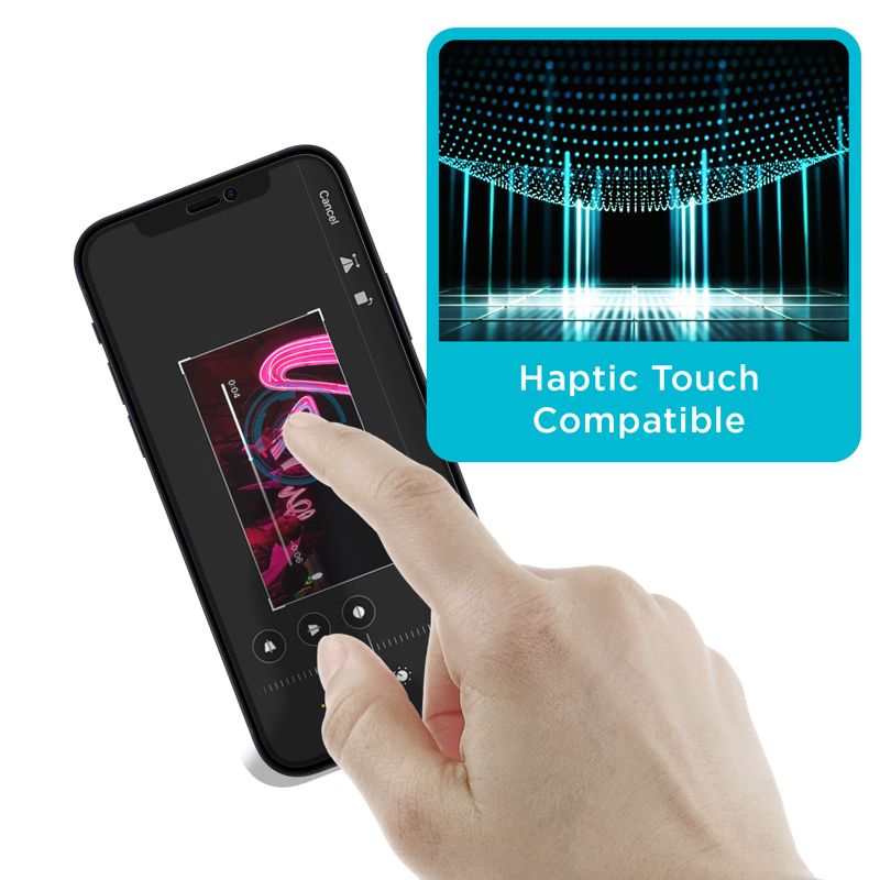Tech Armor Privacy Ballistic Glass Screen Protector Designed for Apple iPhone 12 mini 5.4 Inch 1 Pack Tempered Glass