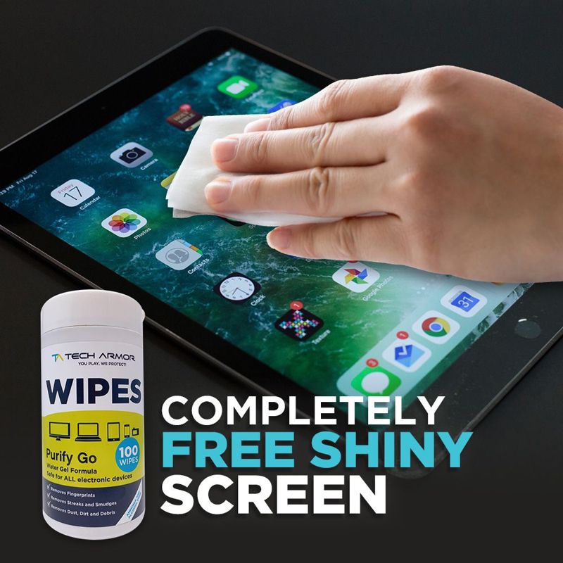 Tech Armor Cleaning Wipes - Best For TV Screen Cleaner, Computer Screen Cleaner, for Laptop, Phone, Ipad - Computer Cleaning kit Electronic Cleaner - 100 Wipes