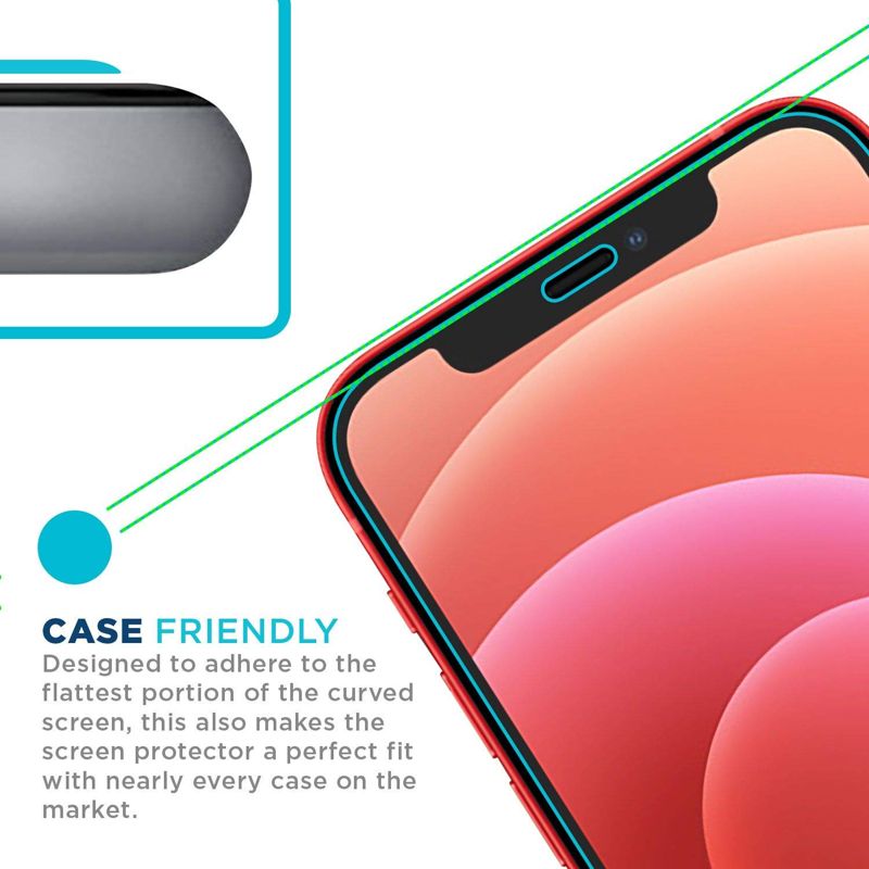 Tech Armor HD Clear Camera Lens Protector and Ballistic Glass Screen Protector Designed for iPhone 12 mini 5.4 Inch 1 Pack Tempered Glass 2020