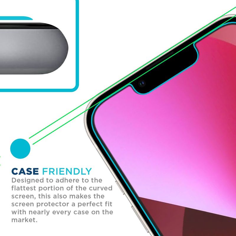 Tech Armor Matte Anti-Glare/Anti-Fingerprint Film Screen Protector for Apple NEW iPhone 13 mini (5.4") - Case-Friendly, Haptic Touch Accurate Designed for New iPhone 13 mini (5.4") 2021 [ 3-Pack ]