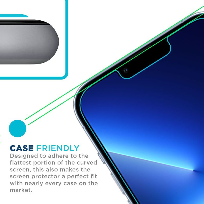Tech Armor 1 Pack Privacy Ballistic Glass Screen Protector Compatible for Apple NEW iPhone 14 (2022) , iPhone 13 Pro (2021) and iPhone 13 5G 6.1 Inch Tempered Glass
