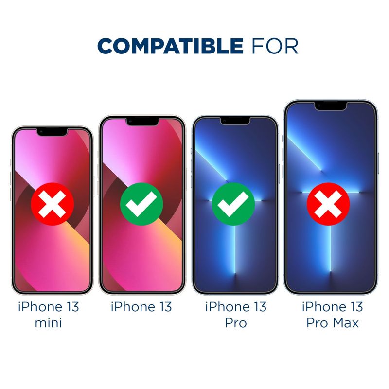 Tech Armor 1 Pack Privacy Ballistic Glass Screen Protector Compatible for Apple NEW iPhone 14 (2022) , iPhone 13 Pro (2021) and iPhone 13 5G 6.1 Inch Tempered Glass