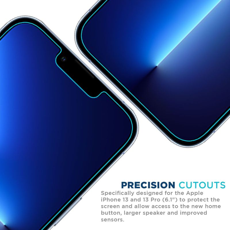 Tech Armor 1 Pack Privacy Ballistic Glass Screen Protector Compatible for Apple NEW iPhone 14 (2022) , iPhone 13 Pro (2021) and iPhone 13 5G 6.1 Inch Tempered Glass