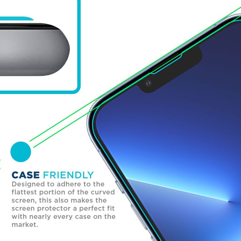 Tech Armor 3 Pack Ballistic Glass Screen Protector Compatible for Apple NEW iPhone 14 Plus (2022) and iPhone 13 Pro Max (2021) 5G 6.7 Inch Tempered Glass