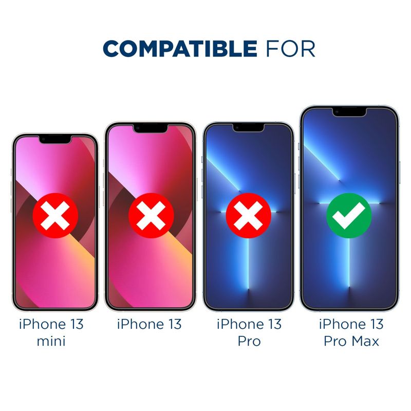 Tech Armor 4 Pack HD Clear Film Screen Protector Compatible for Apple NEW iPhone 14 Plus (2022) and iPhone 13 Pro Max (2021) 5G 6.7 Inch