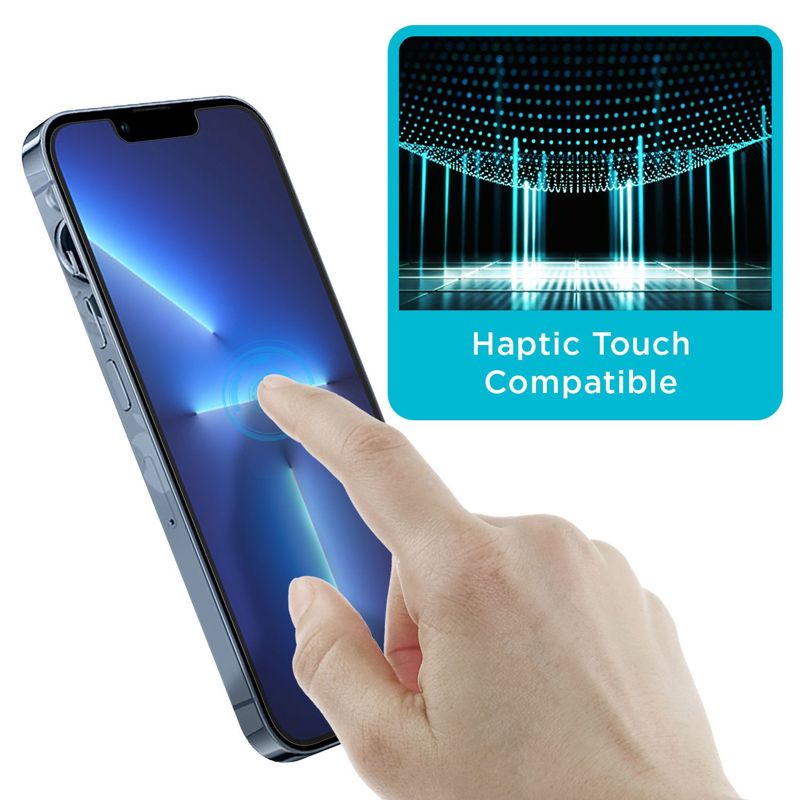 Tech Armor 4 Pack HD Clear Film Screen Protector Compatible for Apple NEW iPhone 14 Plus (2022) and iPhone 13 Pro Max (2021) 5G 6.7 Inch