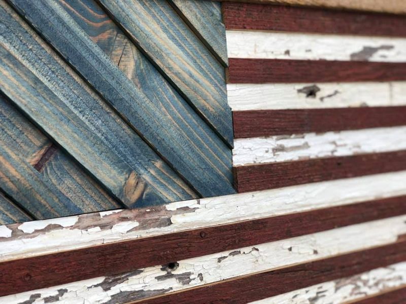 Barnwood American Flag